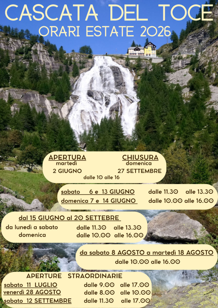 Cascata del Toce 2026